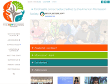 Tablet Screenshot of newschoolmontessori.com